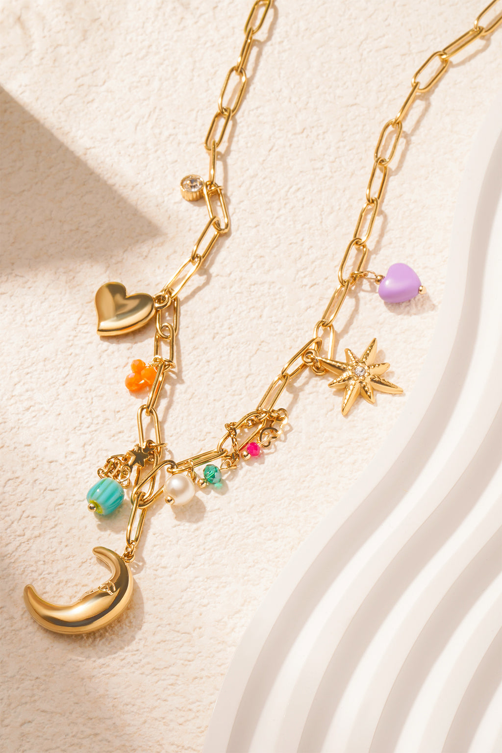 Elegant Gold Color Simple Pendant Necklace for Women