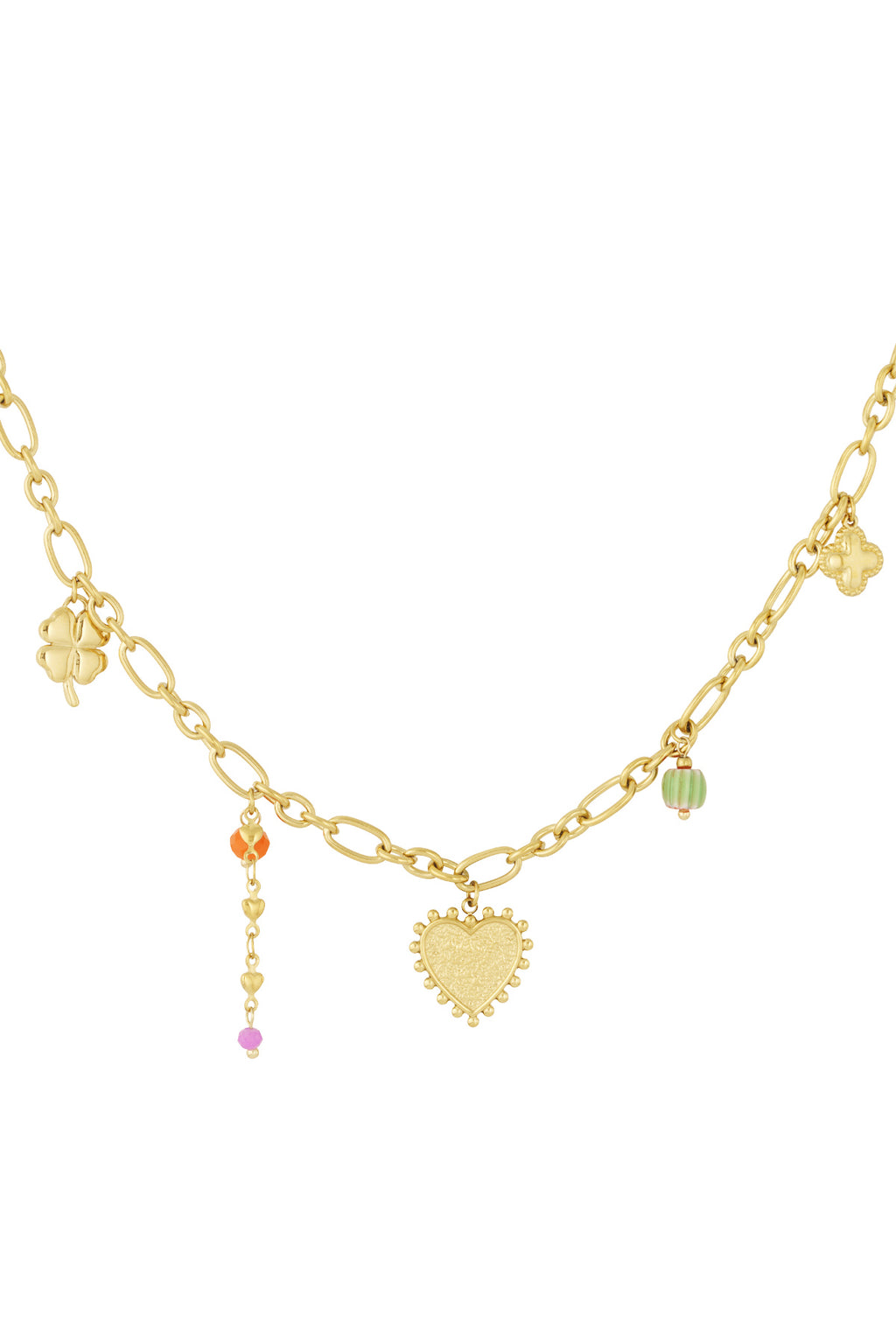 Elegant Gold Heart Pendant Necklace for Women