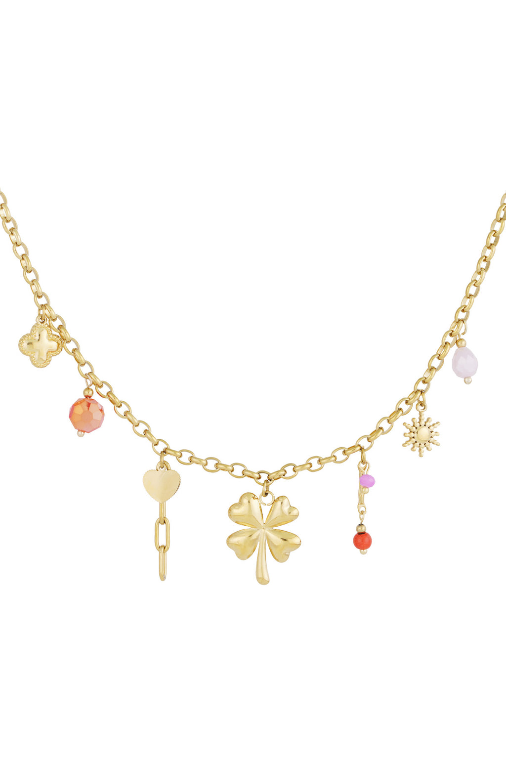collar con amuleto de la suerte