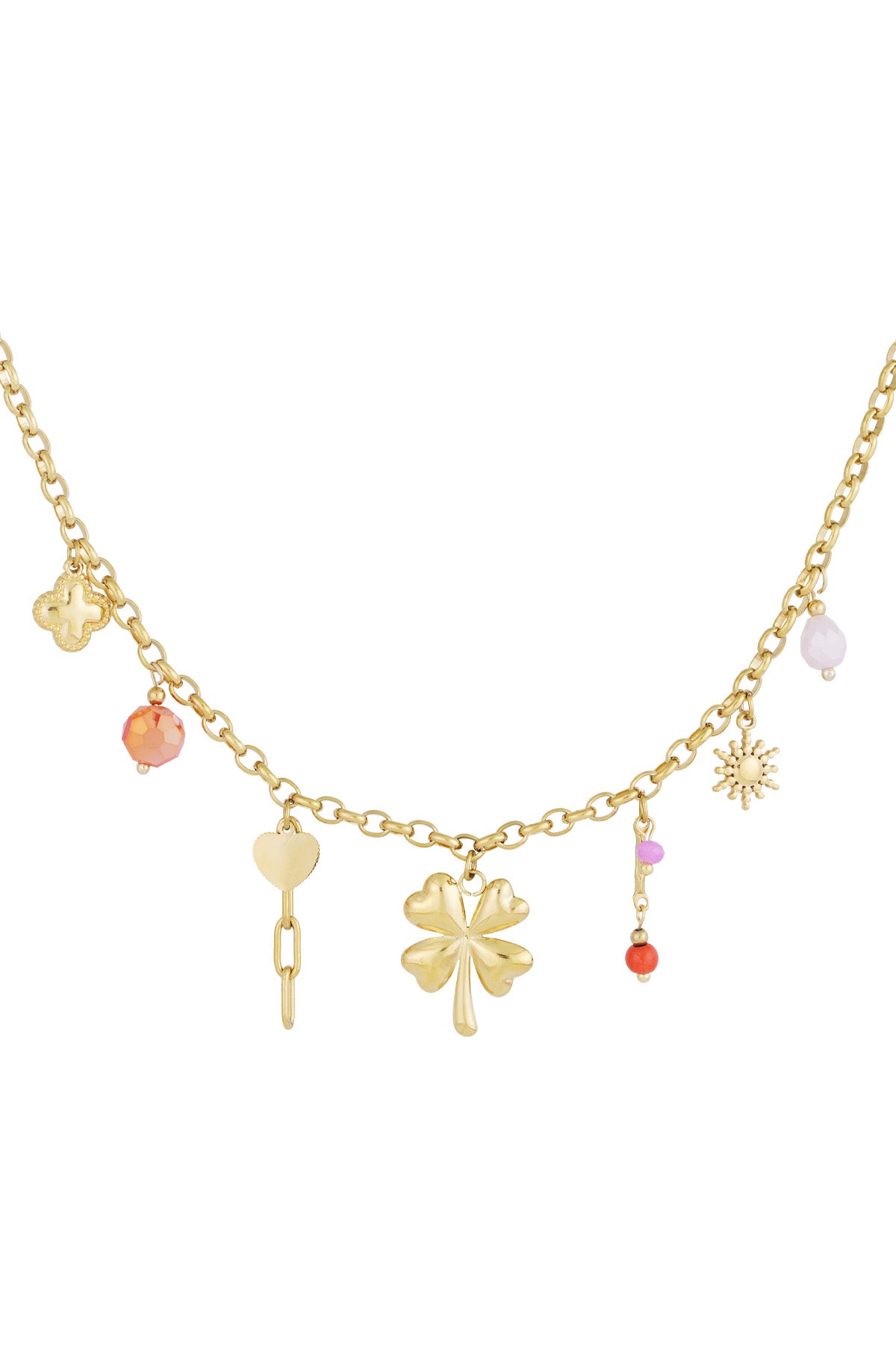 collar con amuleto de la suerte
