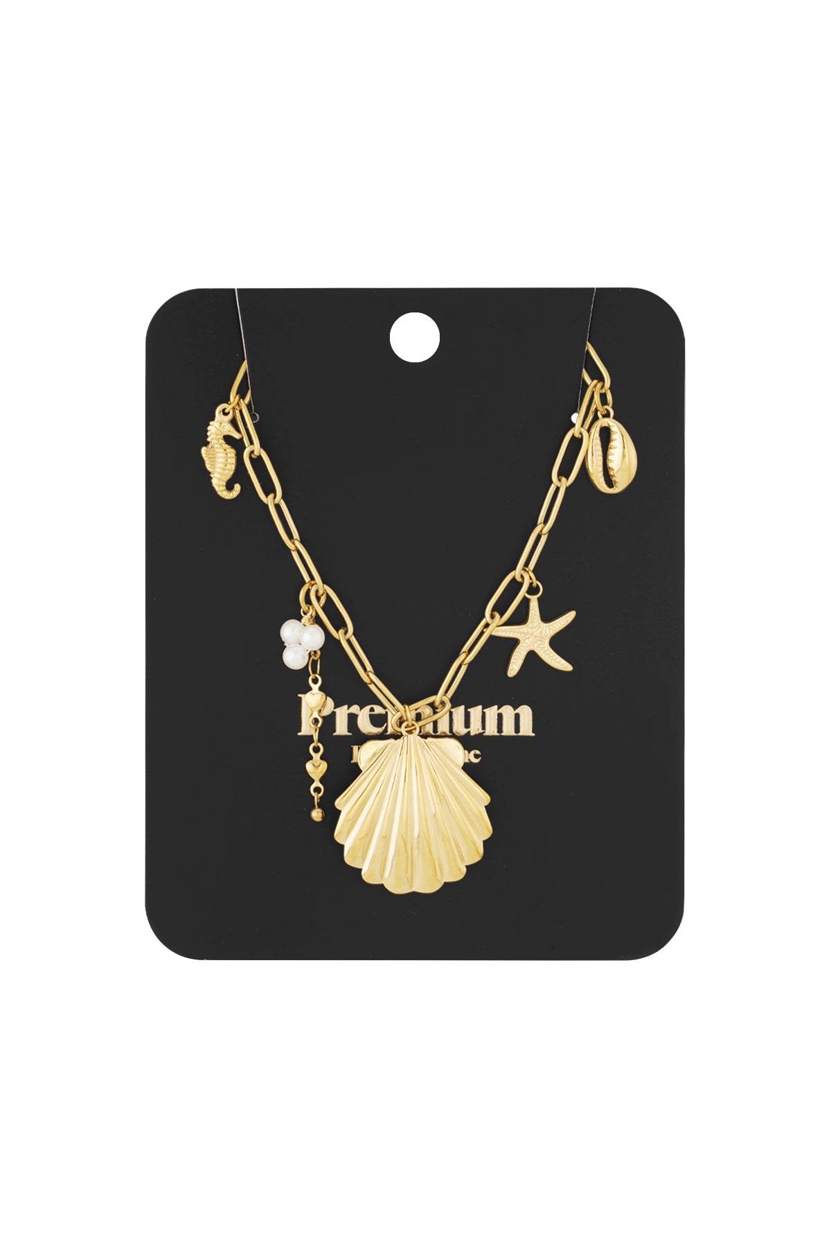 Elegant Gold Colored Clavicle Necklace for Women