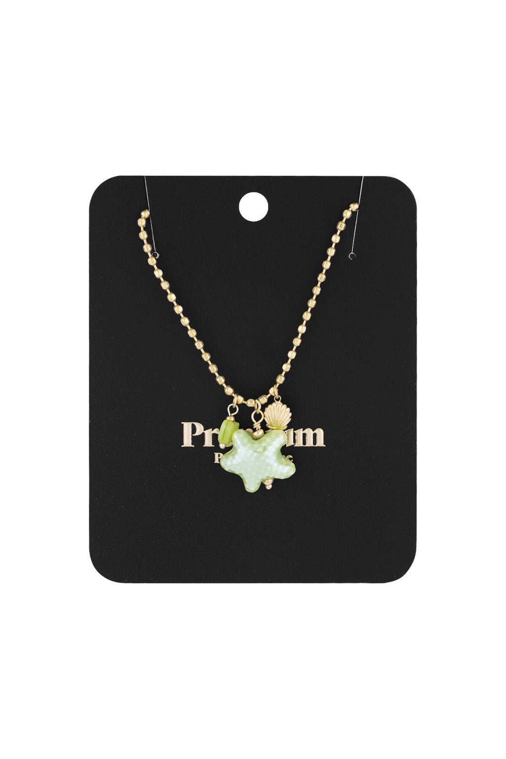 Elegant Green Oceanic Style Pendant Necklace