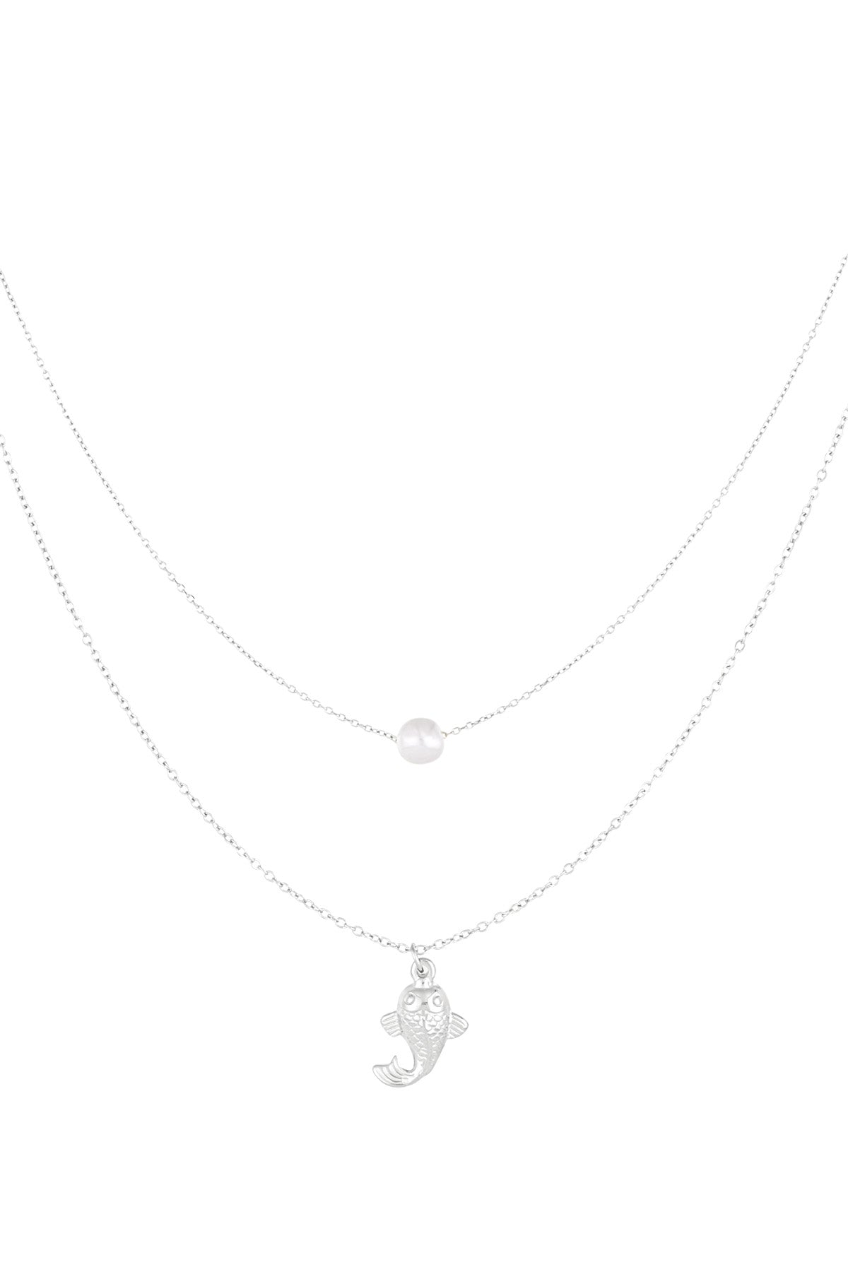 Collar de pez y perla