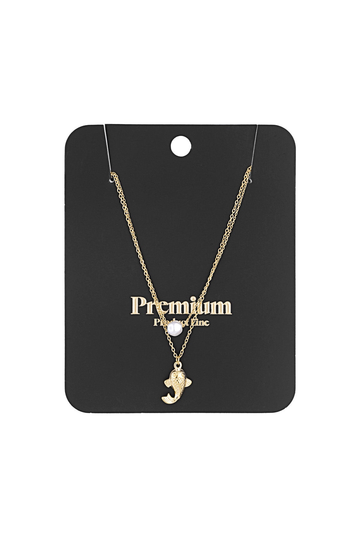 Collar de pez y perla
