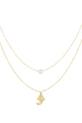 Collar de pez y perla