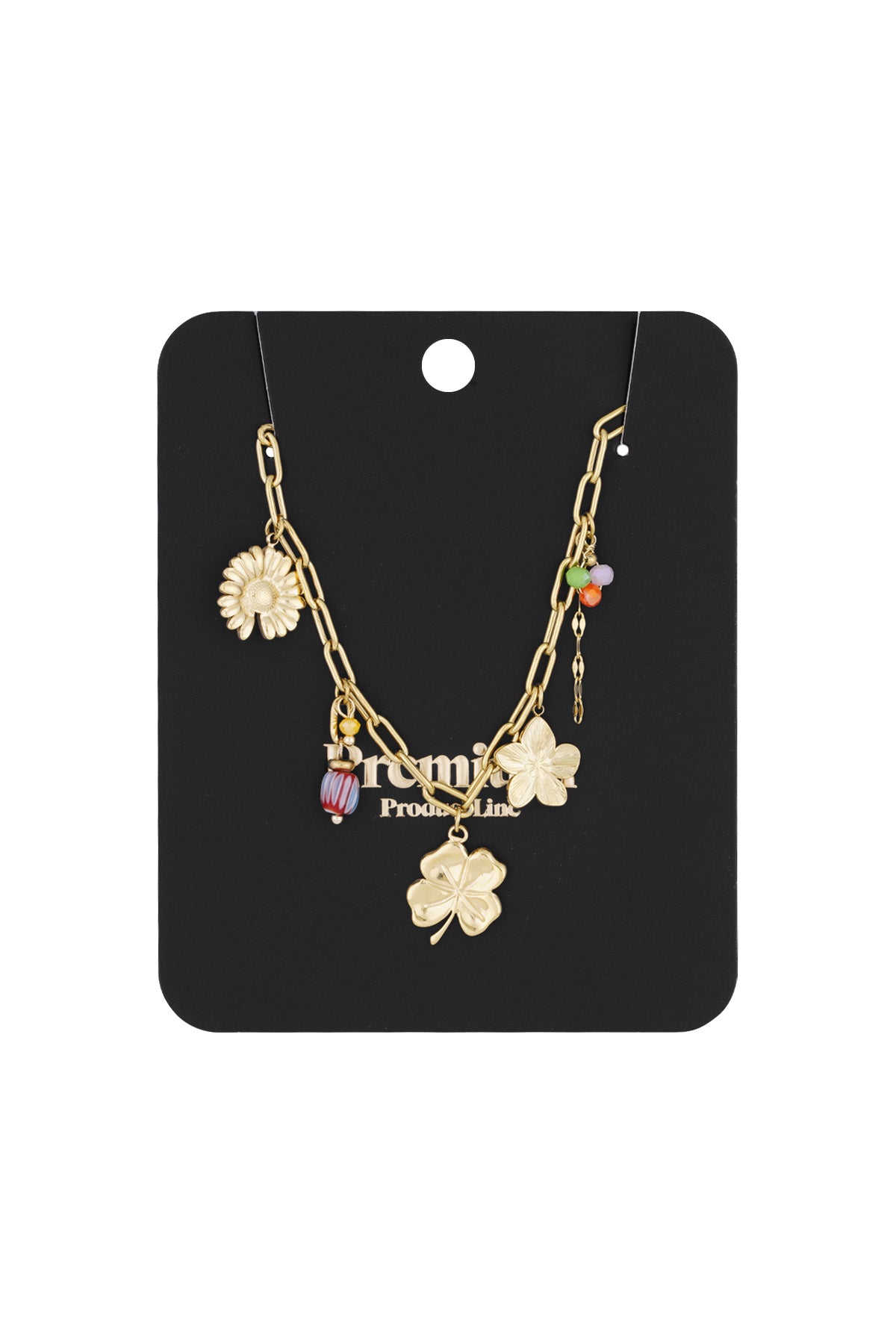 collar de flores