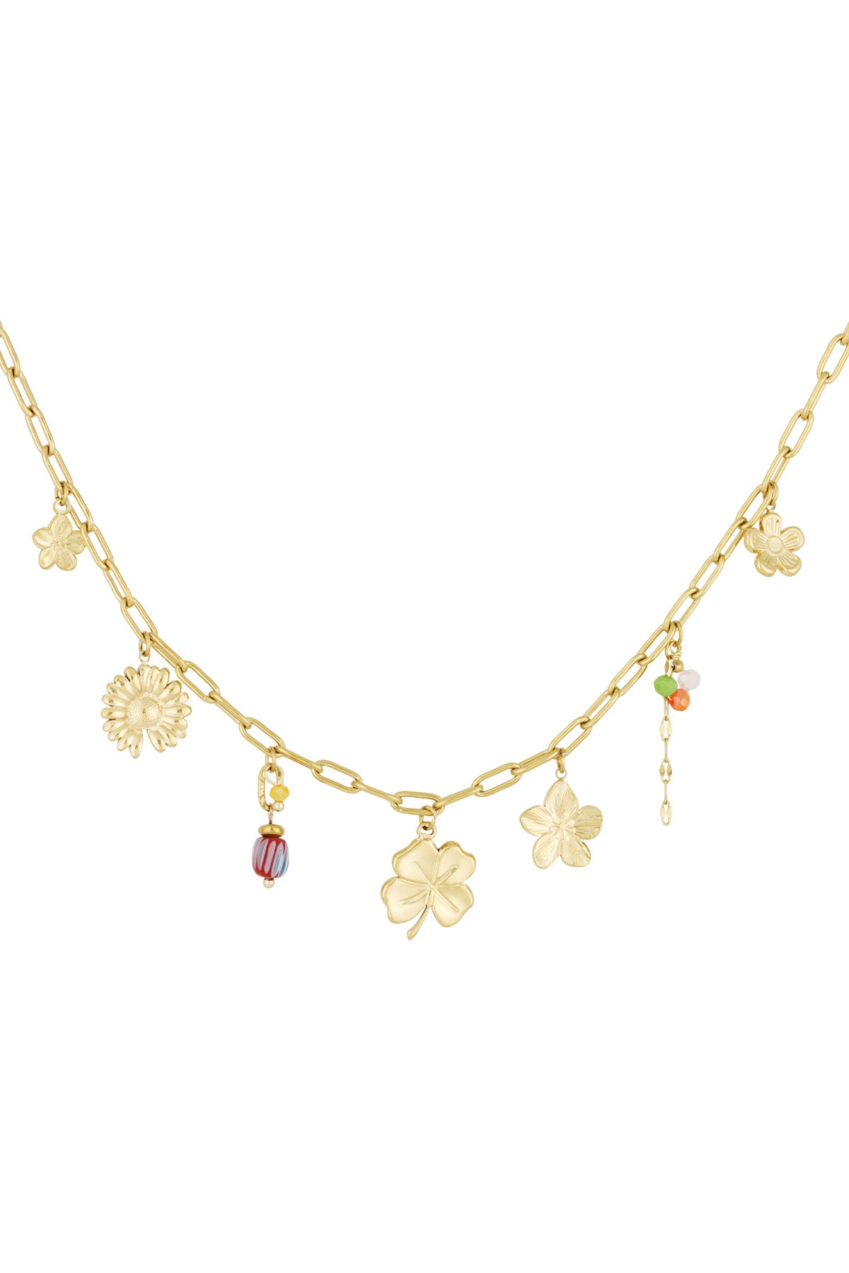 collar de flores