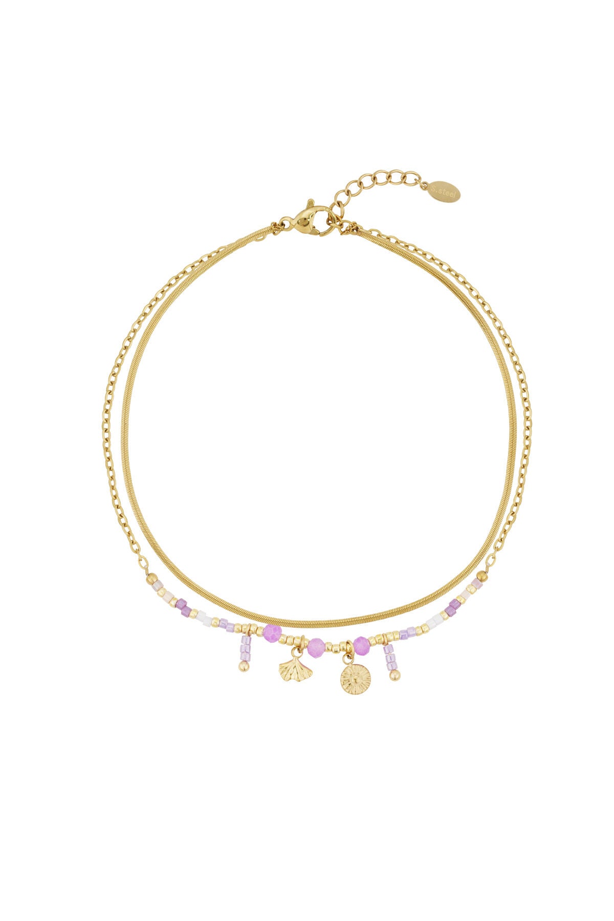 Elegant 14K Gold Plated Anklet for Summer