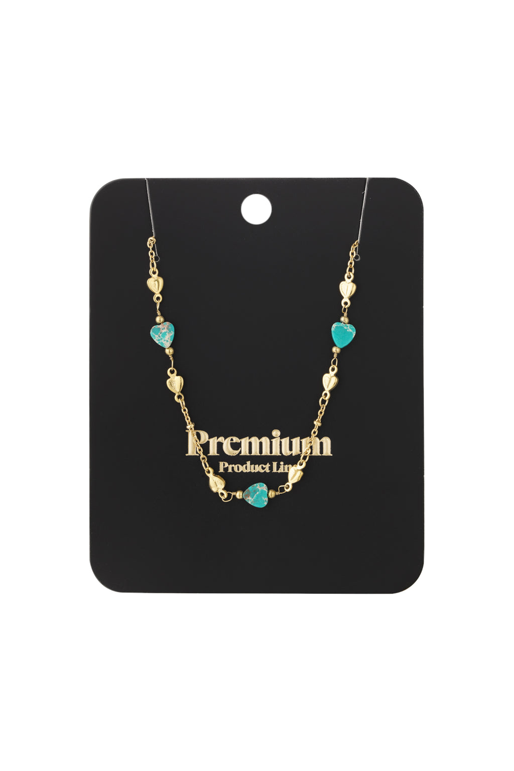 Elegant Heart Shaped Stainless Steel Necklace