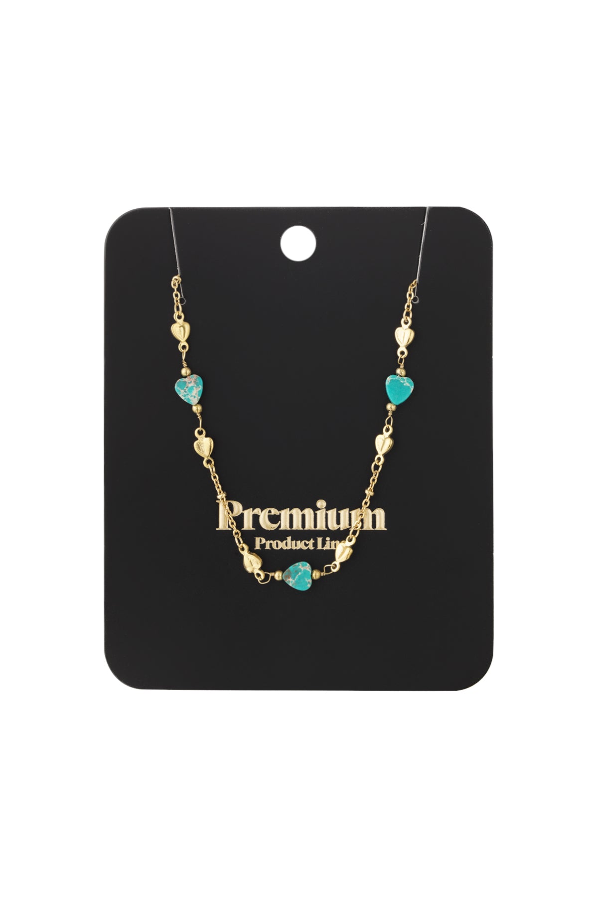 Elegant Heart Shaped Stainless Steel Necklace