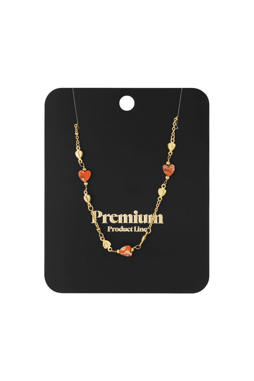 Elegant Heart Shaped Stainless Steel Necklace