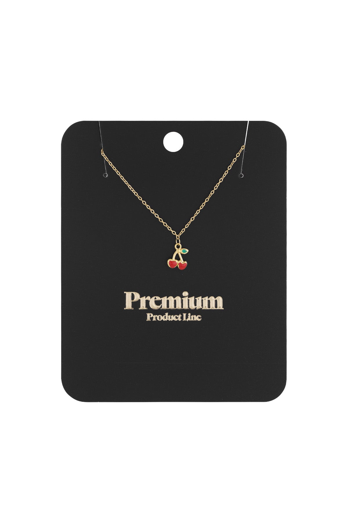 Elegant Gold Color Fruit Pendant Necklace for Spring/Summer