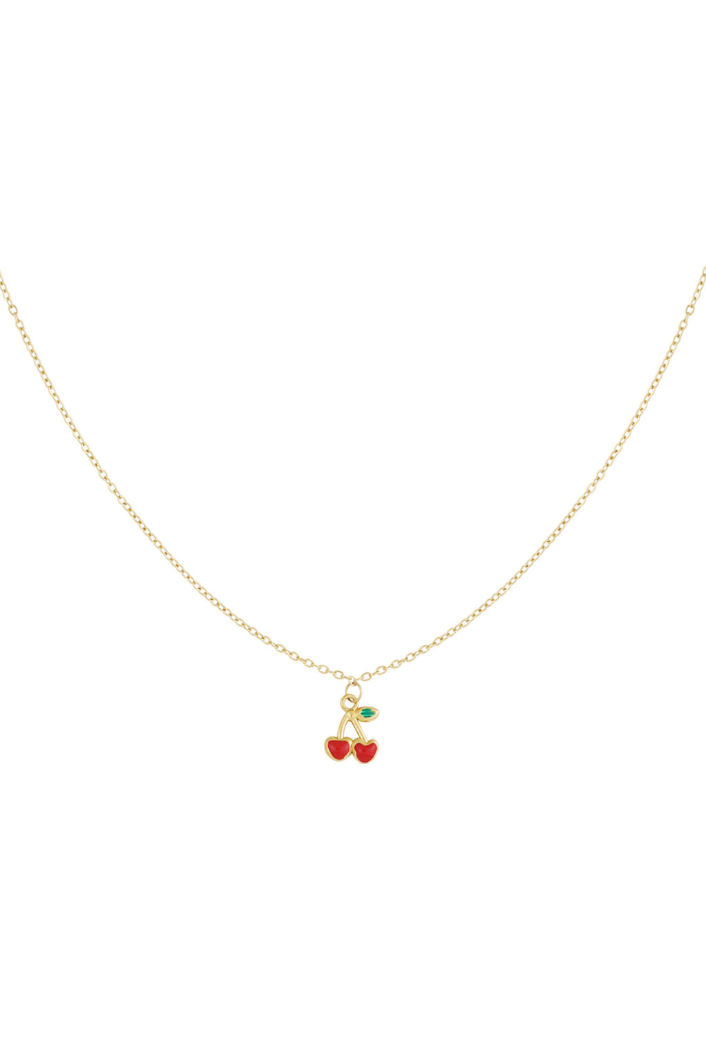 Elegant Gold Color Fruit Pendant Necklace for Spring/Summer