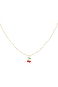 Elegant Gold Color Fruit Pendant Necklace for Spring/Summer