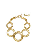 Pulseras de cadena de acero inoxidable Circle Daily Simple Series Joyería para mujer