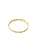 Elegant 14K Gold Plated Flower Bangle for Women