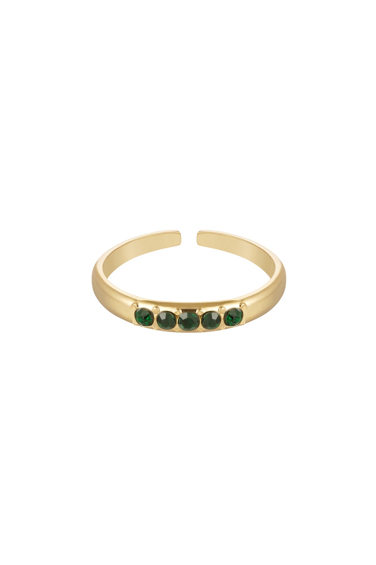 Anillo con piedras - Acero inoxidable