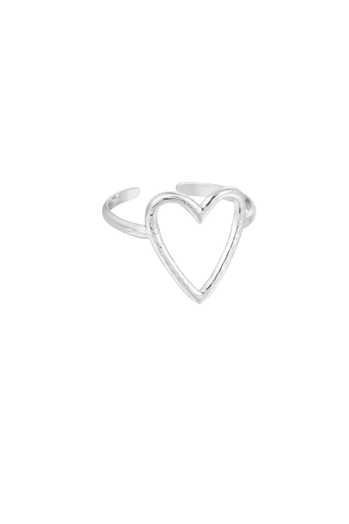 anillo gran corazón