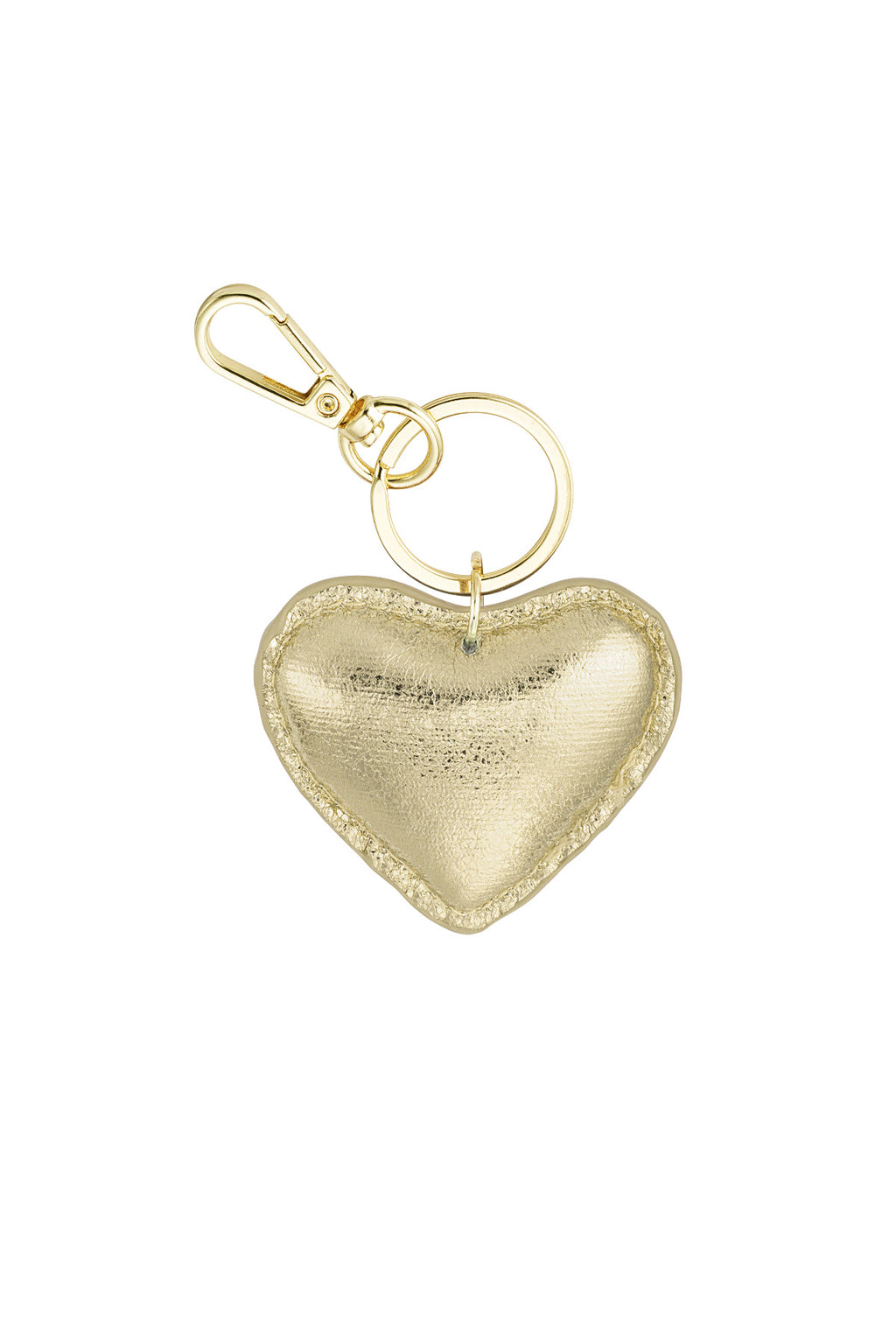 Chic Heart-Shaped PU Leather Keychain for Everyday Style