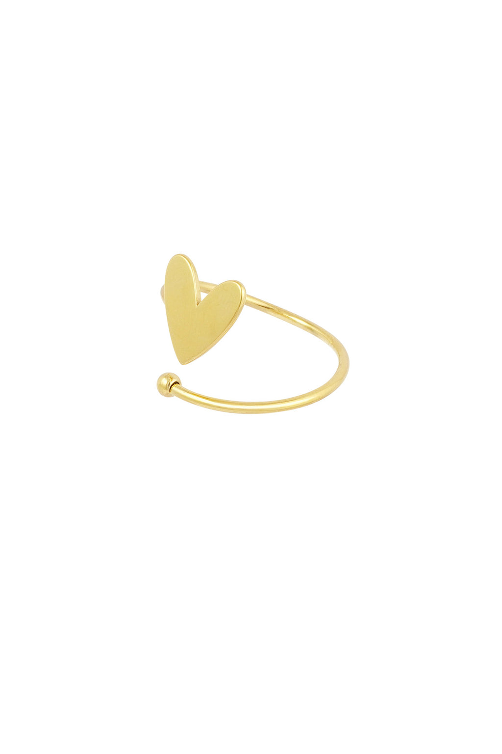 Elegant Minimalist Heart Ring in Silver & Gold