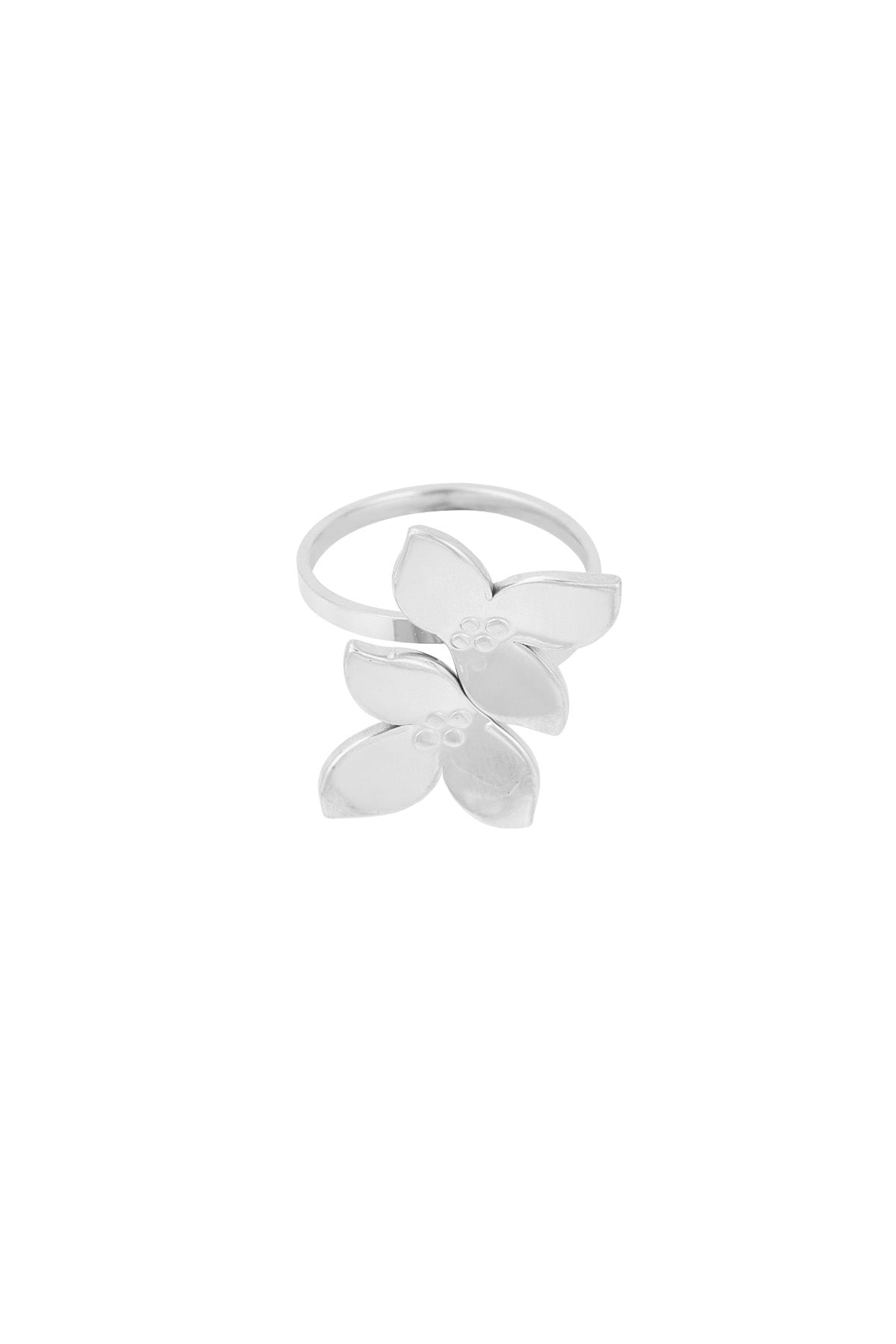 Anillo flor duo - Color oro