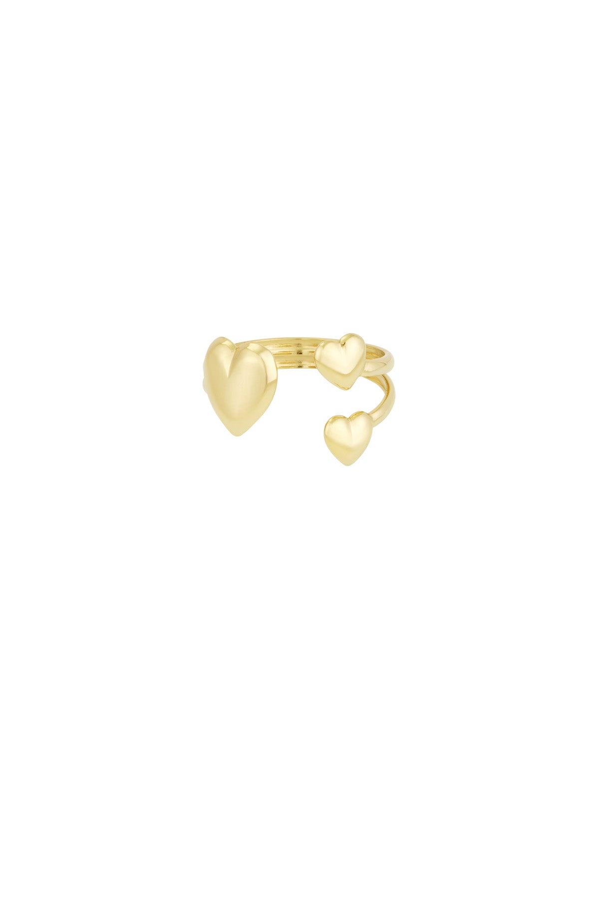 Elegant Statement Ring in Silver & Gold