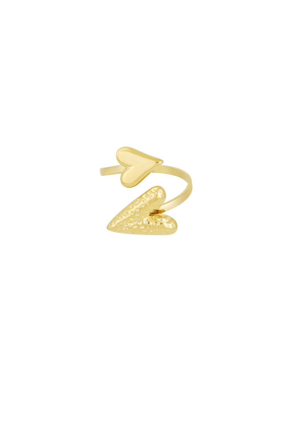 Elegant Statement Ring in Silver and Gold