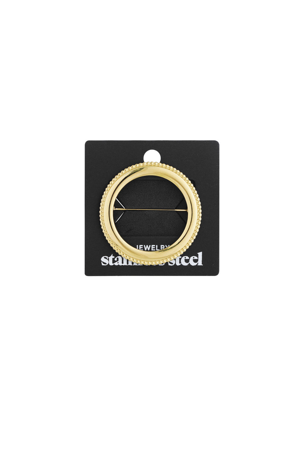Elegant Stainless Steel Brooches in Silver and Gold