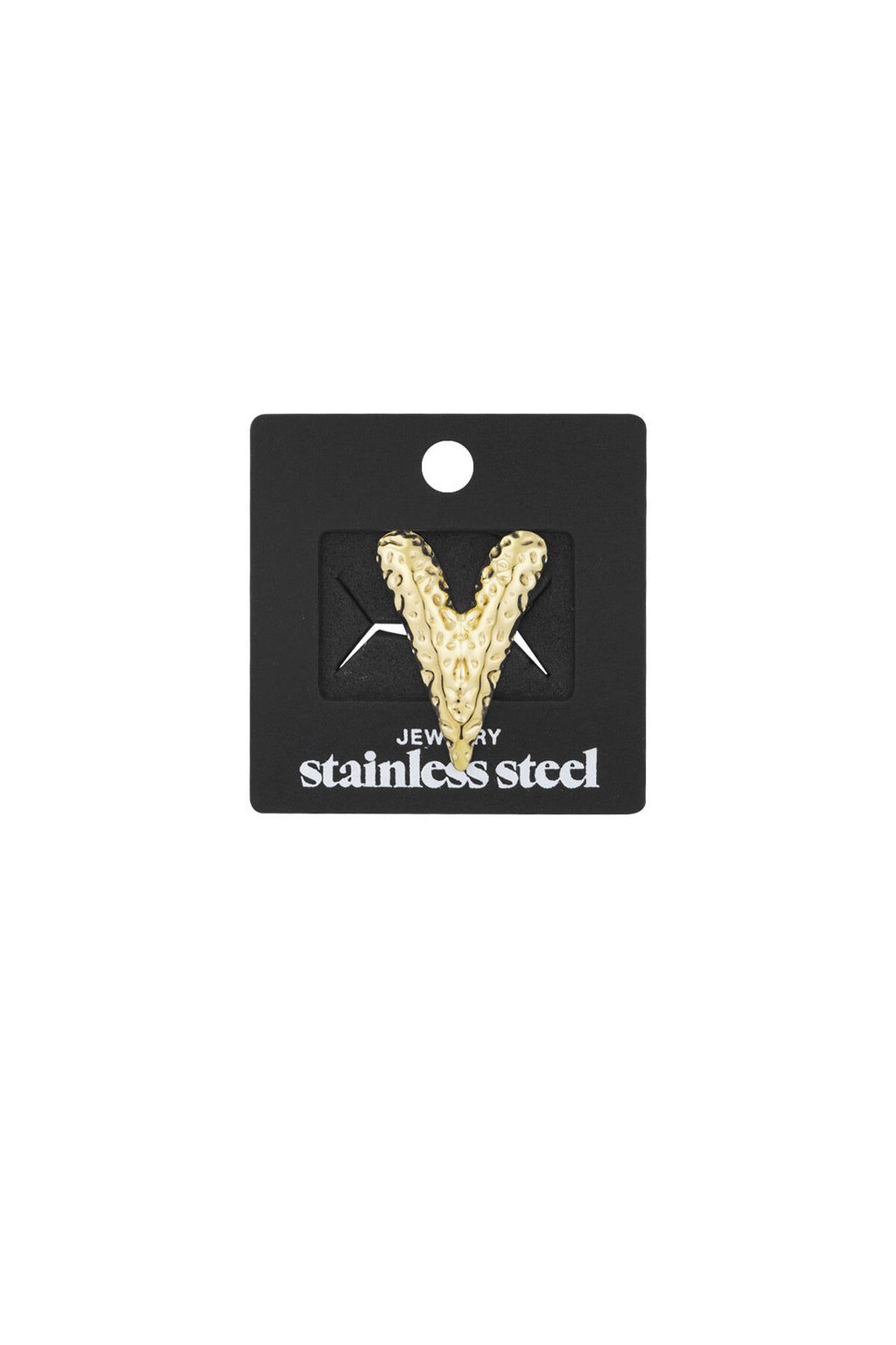 Elegant Stainless Steel Brooch in Silver and Gold