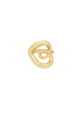 Elegant Statement Ring in Silver & Gold