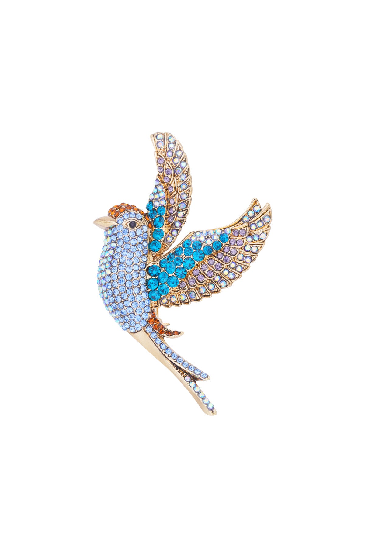 Elegant Pink and Blue Alloy Brooches for Stylish Outfits
