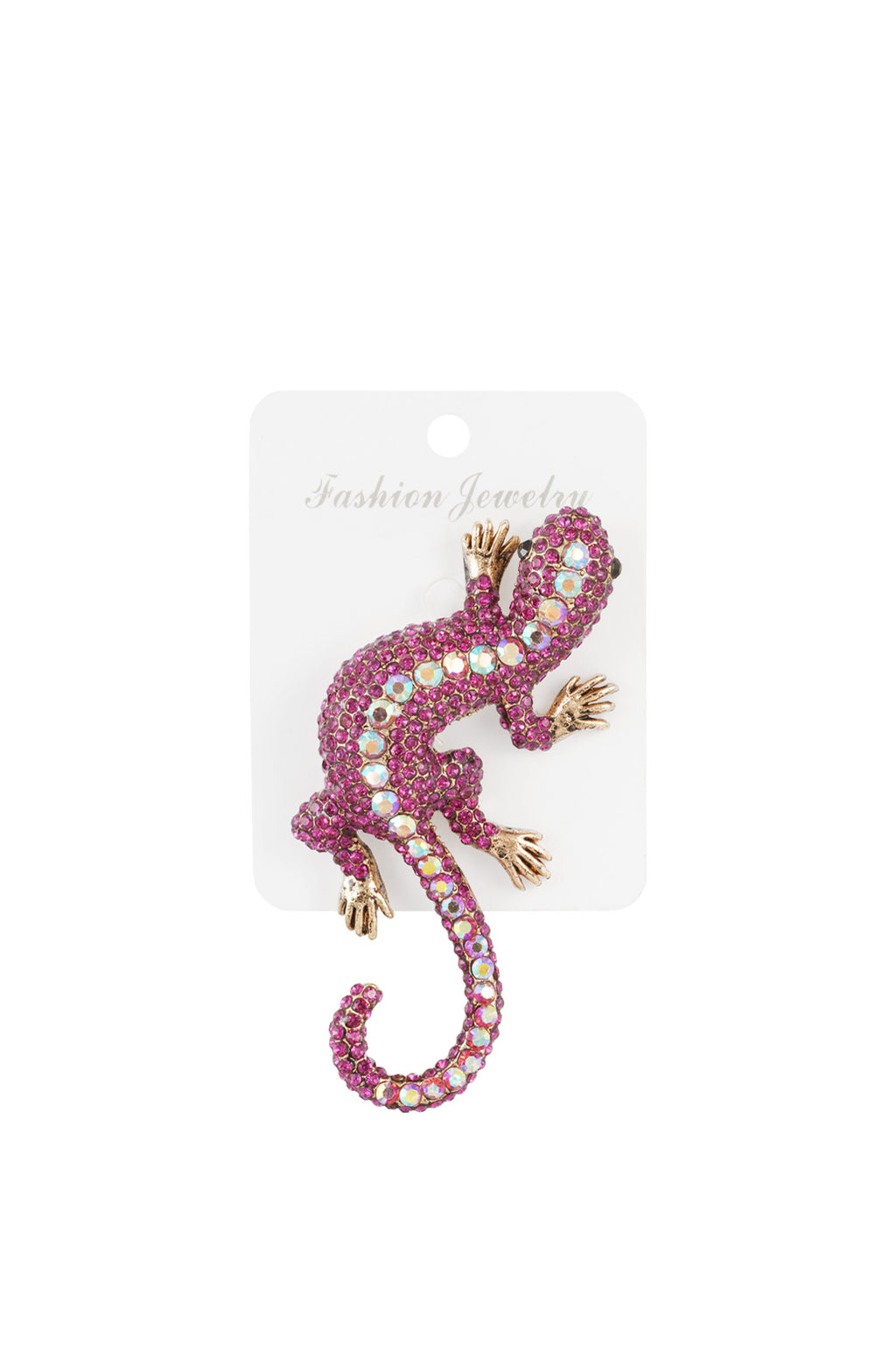 Stylish Alloy Brooch in Green and Fuchsia
