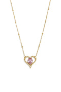 Collares con colgante de acero inoxidable con forma de corazón, de la serie Daily Simple para mujer.