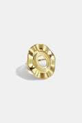 Anillos minimalistas de acero inoxidable con forma irregular, sencillos para uso diario, de la serie Simple. Joyería para mujer.