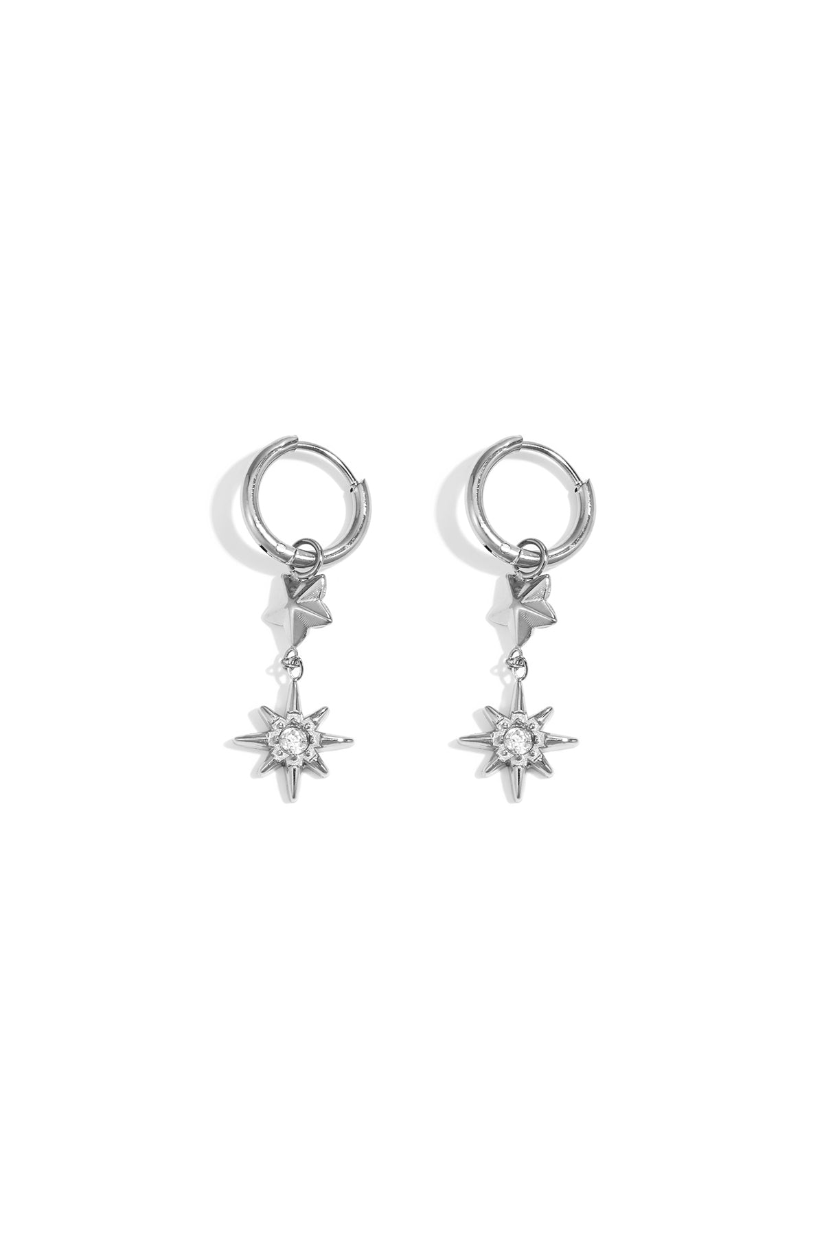 Pendientes colgantes de acero inoxidable Star Simple Daily Simple Series Joyería para mujer