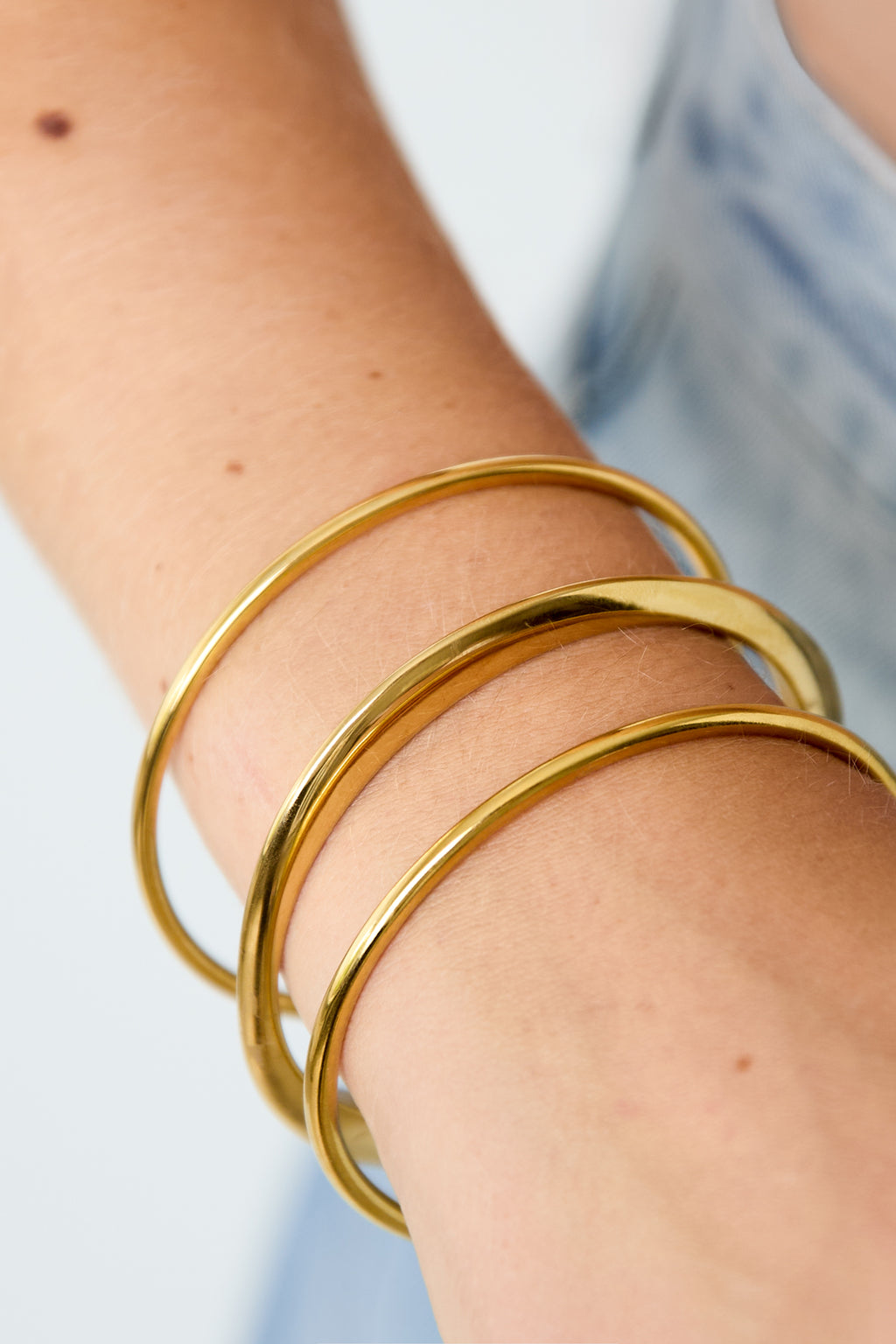 Pulseras de acero inoxidable Circle Simple Daily Simple Series Joyería para mujer