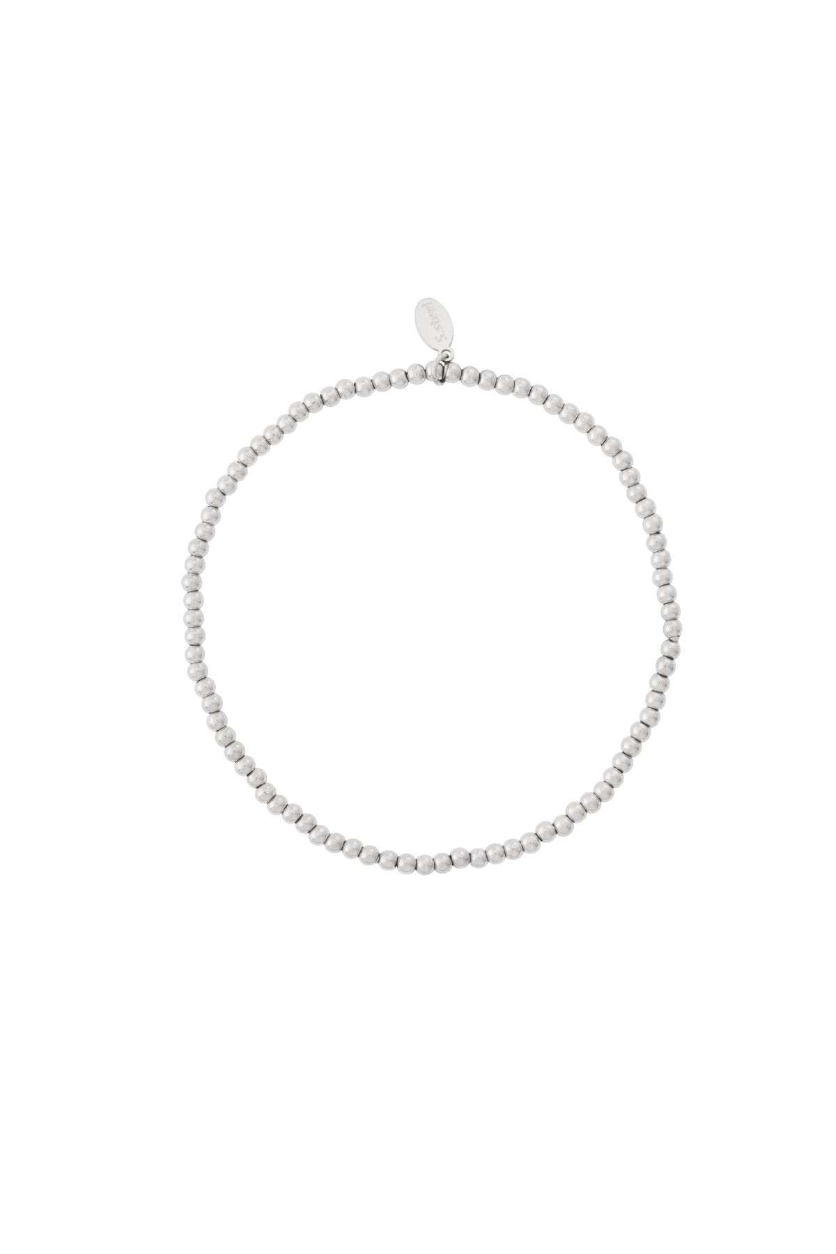 Elegant Stainless Steel Beaded Bracelet for Women