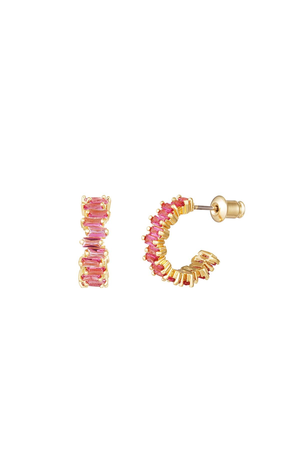 Chic Multicolor Rhinestone Hoop Earrings for Everyday Glam