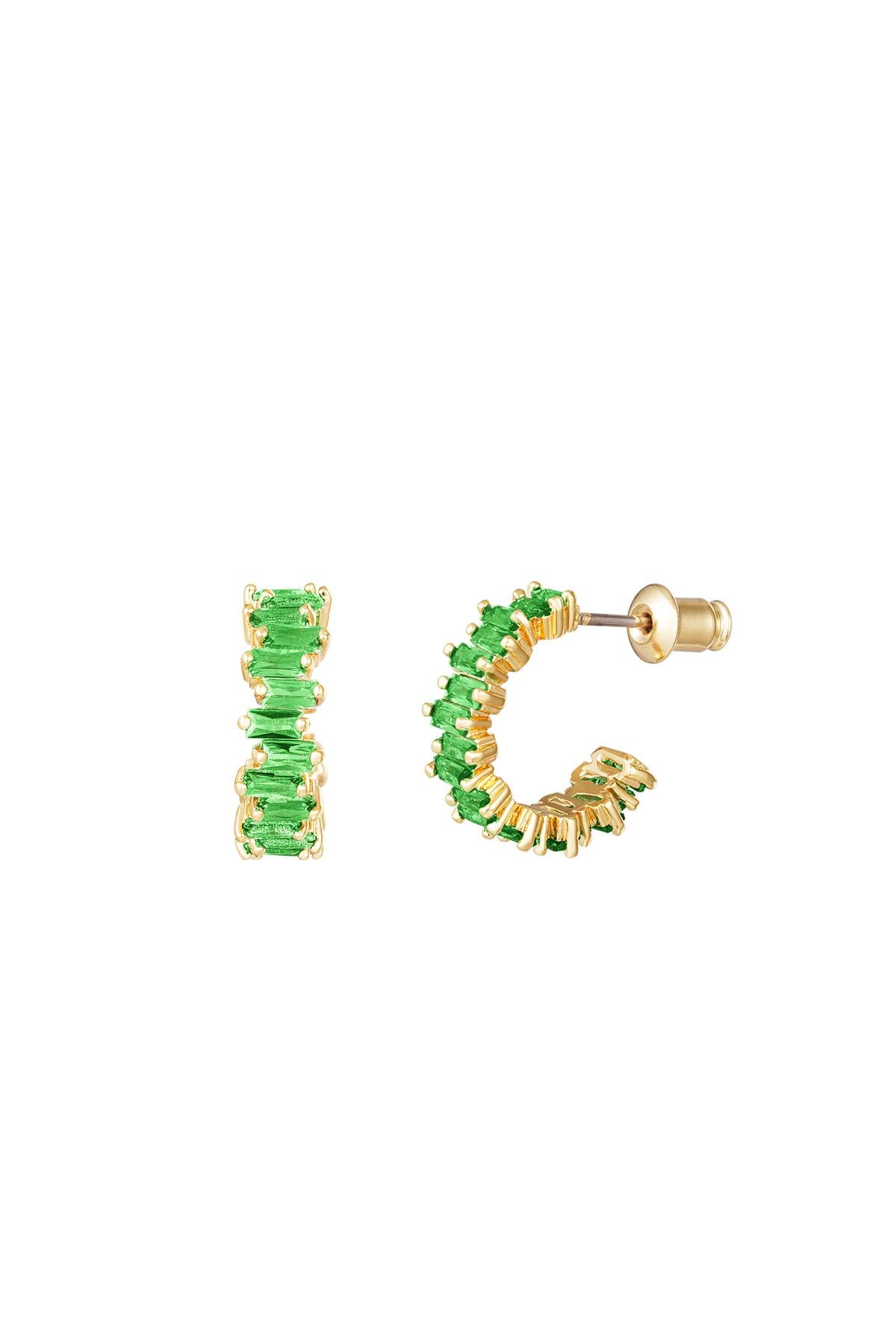 Chic Multicolor Rhinestone Hoop Earrings for Everyday Glam