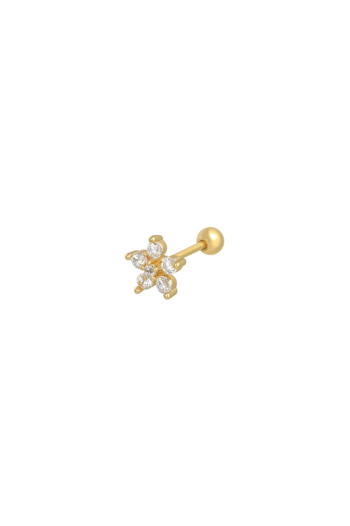 Piercing Flower Plata Cobre,Acero inoxidable