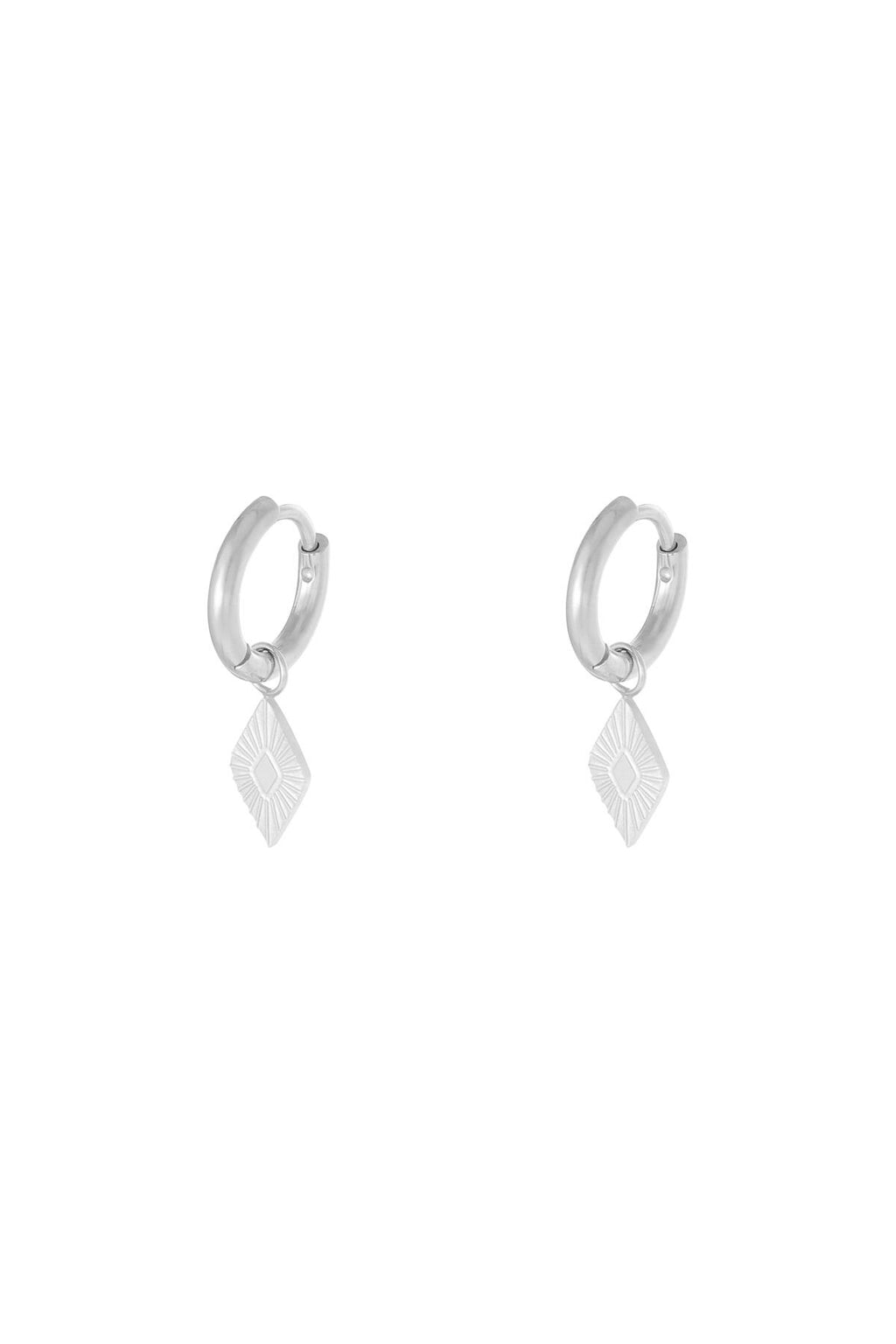 Pendientes Diamond Color dorado Acero inoxidable