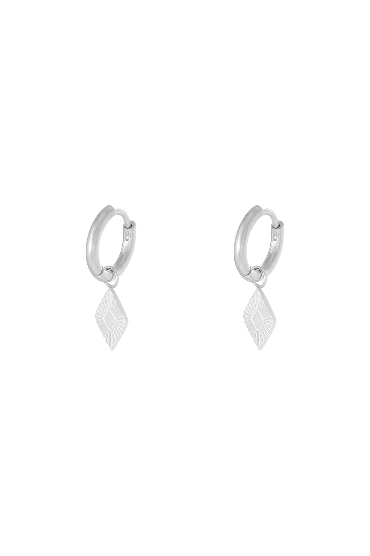 Pendientes Diamond Color dorado Acero inoxidable