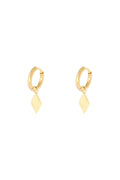 Pendientes Diamond Color dorado Acero inoxidable