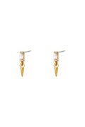Elegant Mini Rhinestone Stud Earrings in Silver and Gold