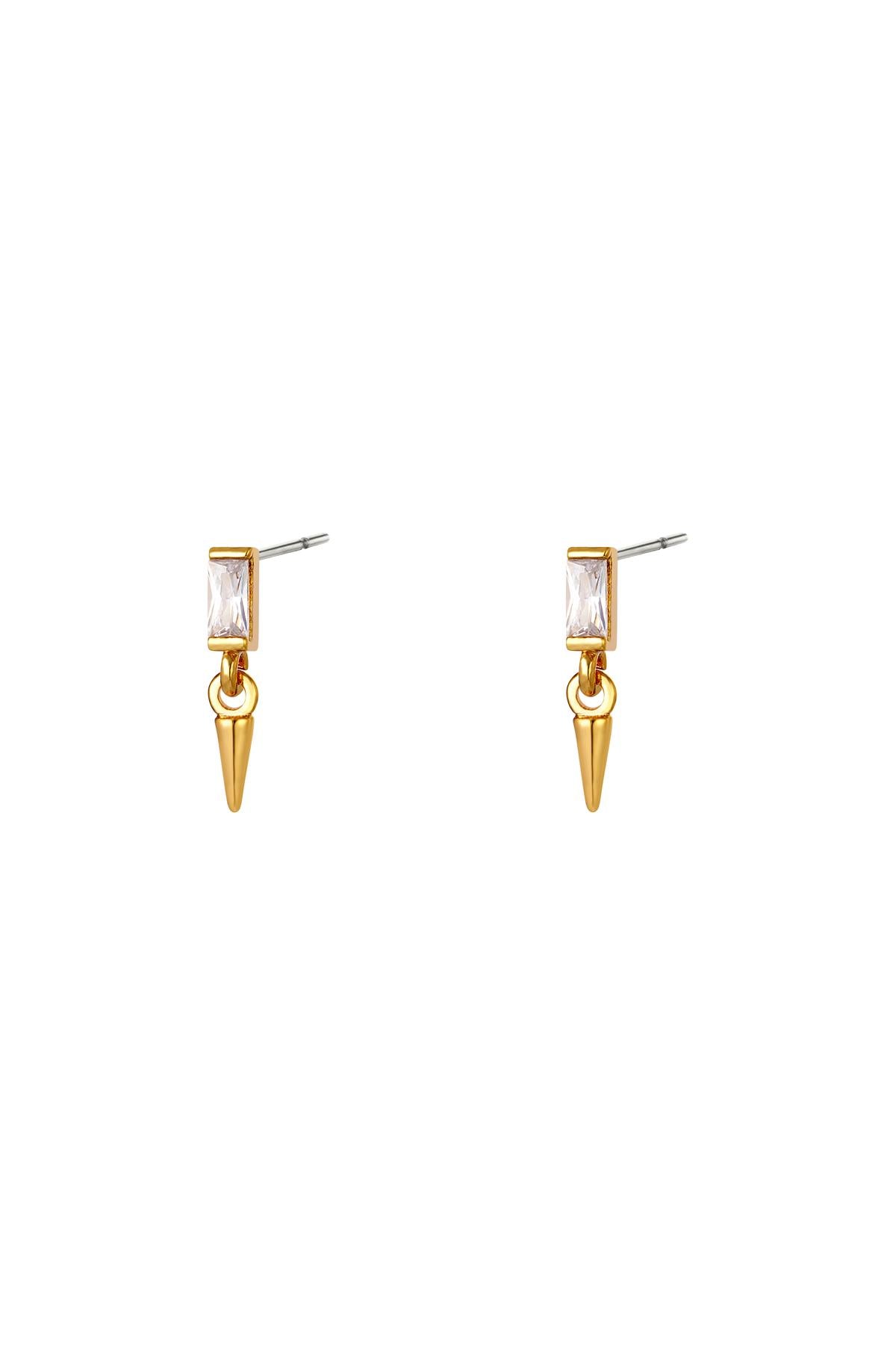 Elegant Mini Rhinestone Stud Earrings in Silver and Gold