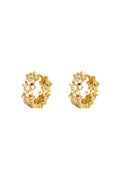 Elegant Rhinestone Hoop Earrings in Multiple Colors