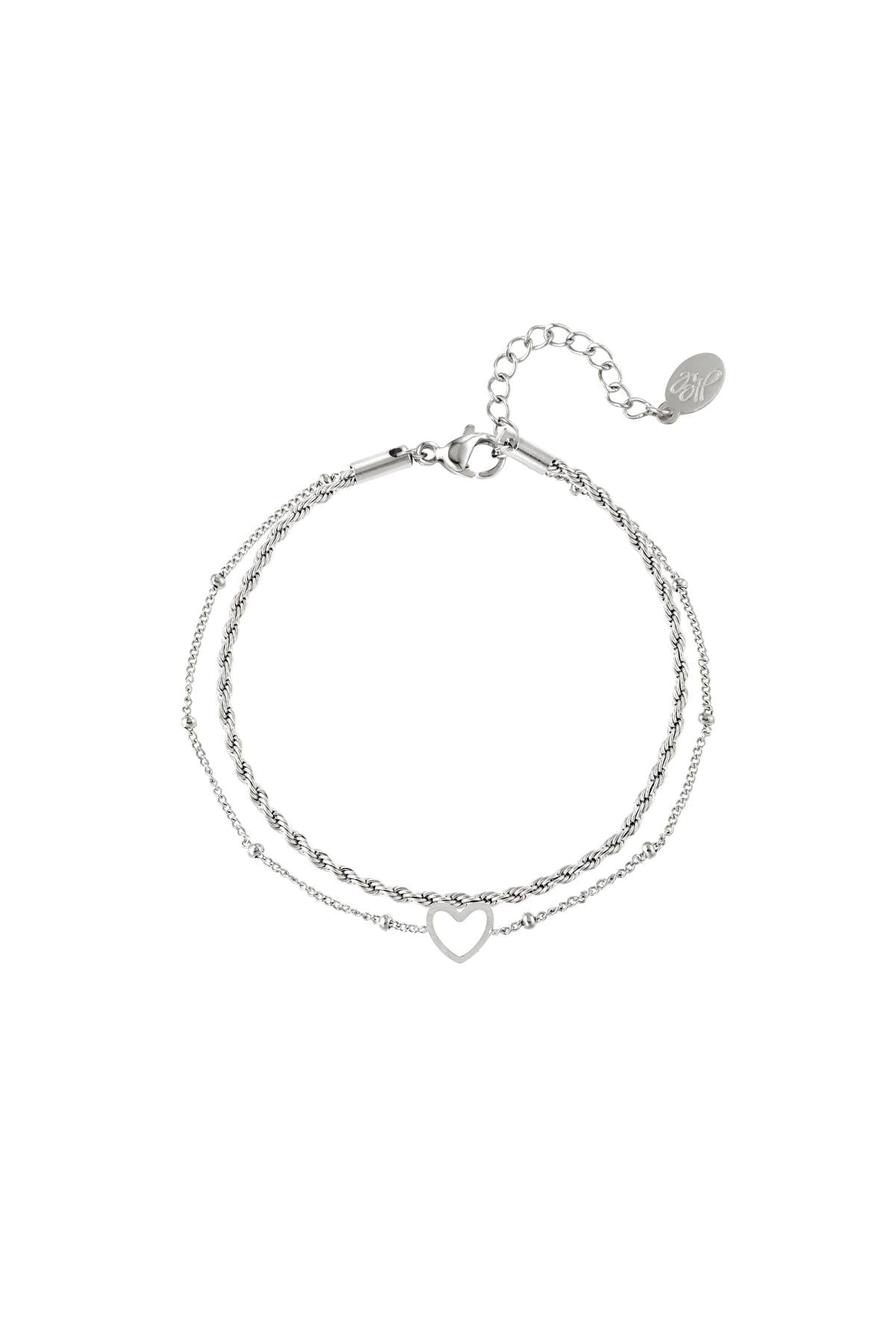 brazalete de acero inoxidable multicapa 