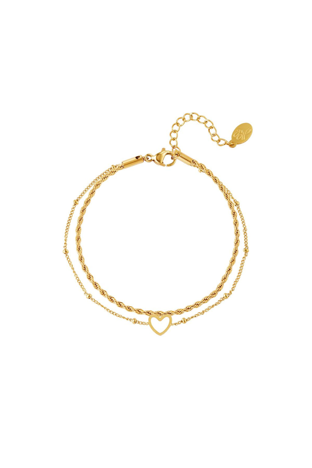 brazalete de acero inoxidable multicapa 
