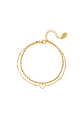 brazalete de acero inoxidable multicapa 