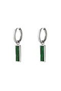 Stylish Rhinestone Drop Earrings in Silver & Gold
